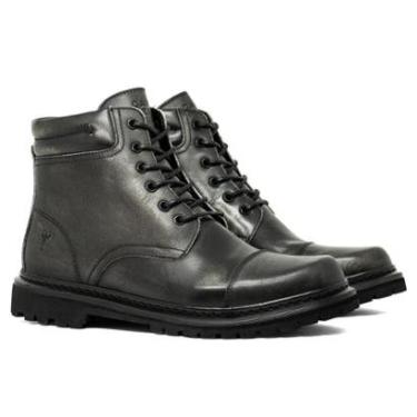 Imagem de Bota Masculina Cavalera Harvey Casual Couro Cano Médio Cadarço Original 62110050-Masculino