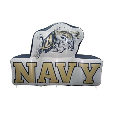 Imagem de FANMATS Mascote inflável NCAA Navy Midshipmen - Exibição inflável autoinflável, ventilador e cordões embutidos, logotipo oficial da equipe - mostre seu espírito durante todo o ano