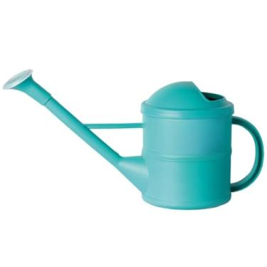 Imagem de Gotejador para plantas Regador de plantas decorativo plástico 1,5L jardim jardinagem horta bico fino chuveiro(Verde Agua)