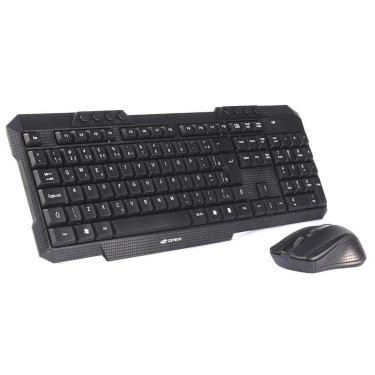 Imagem de Kit Teclado e Mouse sem Fio C3 Tech - ABNT2 - 1000dpi - Teclas Multimídia - K-W10BK-Unissex