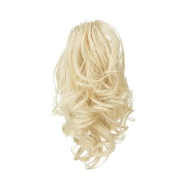 Imagem de Extensões De Rabo De Cavalo Com Clipe De Garra Sintético Loiro, Acessó