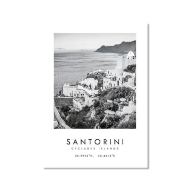 Imagem de Pôster de cidade preto e branco - impressão de viagem Roma Las Vegas Veneza Paris Sydney Amsterdam Amalfi Sanfrancisco Pintura em tela impressões de paisagem da cidade do mundo imagens de parede