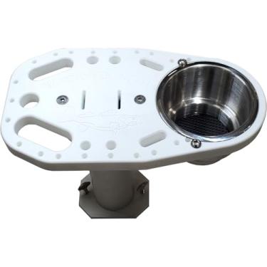 Imagem de Muddycreek Tackle Suporte de ferramentas de alumínio de grau marítimo, suporte de ferramentas de pesca para barco, compatível com berts, canhões, cicsos, suporte de alicate de faca para barco (suporte