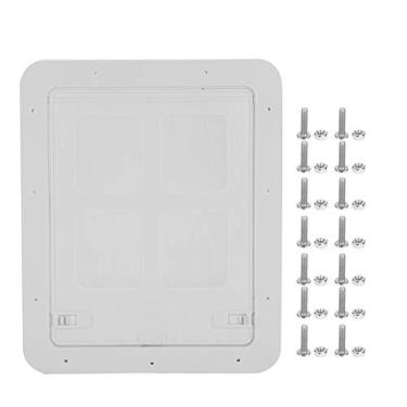 Imagem de CUOFYUNL Pet Small Cachorro Tela de tela deslizante para porta com aba magnética e ventilação (Tamanho grande 1,69 x 9,06 pol.)