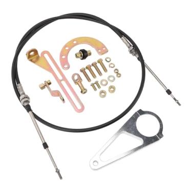 Imagem de LiebeWH Kit de Ligação de Deslocamento de Coluna de Cabo, Construção de Borracha Metálica, Deslocamento Preciso para Transmissões Th350 Th400 700r4 Th200 2004r 4l80e