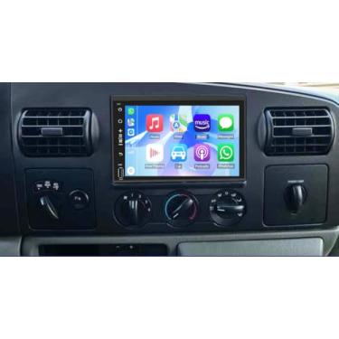 Imagem de Estéreo automotivo adequado para Ford F150 250 350 2004-2014 tela sensível ao toque 17.8 cm sem fio Carplay Android Auto Android 13, receptor de rádio de carro duplo Din FM, WiFi, GPS, SWC, câmera de