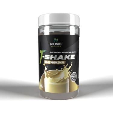 Imagem de NIObIO Nutrition T-Shake Suplemento Alimentar em Pó, Sabor Baunilha, 18g de Proteínas, 420g, 30 Porções, com Vitaminas e Minerais (Baunilha)