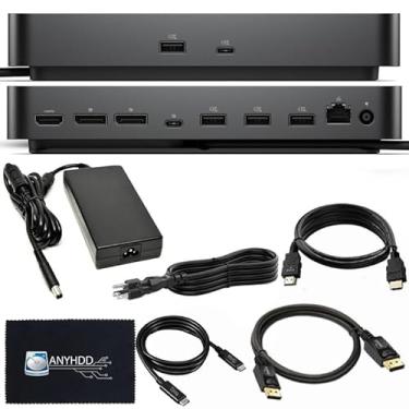 Imagem de Dell SD25 Dock Bundle - 10 Gbps, 1 ano de garantia com adaptador de 180 W cabo HDMI DisplayPort cabo C a C pano - estação de ancoragem Dell, suporta monitores duplos/triplas e ecrãs