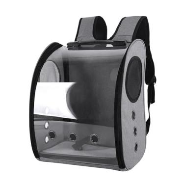 Imagem de Transporte Portátil Respirável para Aves Mochila de Viagem com Janela Clara Confortável Adequada Médias e Pequenas Papagaios Periquitos Calopsitas Coneyville Uso Médico