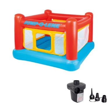 Imagem de Pula pula playhouse jump o' lene inflável luxo - INTEX, 110V