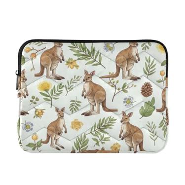 Imagem de Capas para laptop 13, 13,3, 14 polegadas Cuten Kangaroos à prova de choque capa protetora para notebook tablet pasta bolsa de transporte