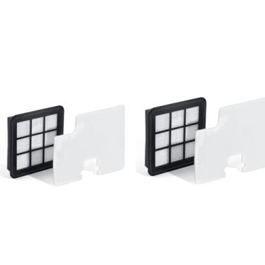 Imagem de Aspiron Peça de filtro HEPA-H12 de entrada de substituição e peça de esponja de saída para aspirador de pó AS-CA006 Aspiron Canister, lavável, aspirador de pó HEPA compatível com filtro, pacote com 2