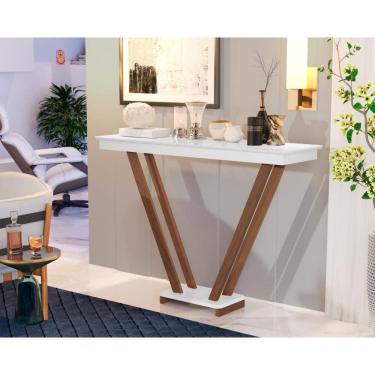 Imagem de Aparador Imperial Invertido Pés De Eucalipto Maciço Branco