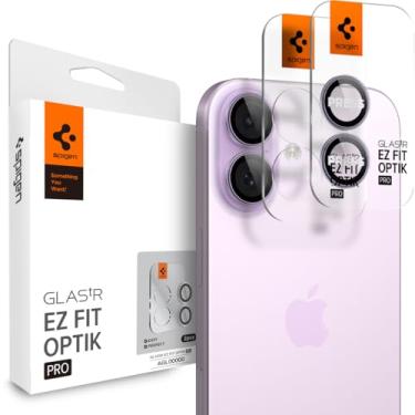 Imagem de Spigen Protetor de tela de lente de câmera [GlasTR EZ Fit Optik Pro] projetado para iPhone 17 [compatível com capas] - lavanda [2 unidades]