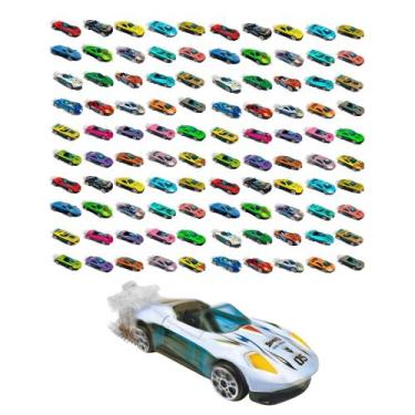 Imagem de COMP Kit Brinquedo Infantil 100 Unidades de Express Wheels Carrinhos D