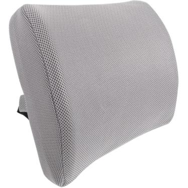 Imagem de Poshetion Almofada ergonômica de espuma viscoelástica de suporte lombar – Almofada traseira confortável respirável para cadeiras de escritório, assentos de casa, cadeiras de jogos e assentos de carro