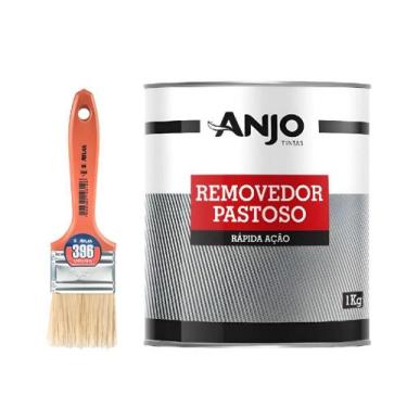 Imagem de Kit removedor pastoso 1kg + trincha media - ANJO