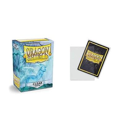 Imagem de Capa para cartas Dragon Shield Matte Clear Standard 100 quilates