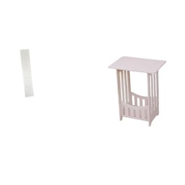 Imagem de Whtkoph Abajur de Papel para Sala de Estar, Mesa de Cabeceira Pequena, Mesa de Canto, Portátil, Versátil, Prático, Mesa Lateral, Hotel