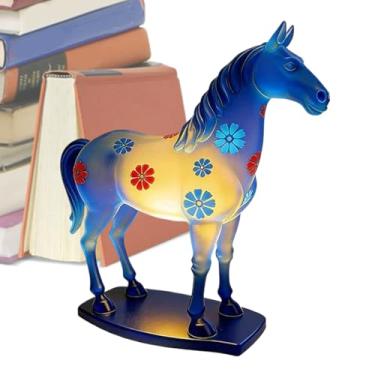 Imagem de Luminária Noturna Em Forma De Cavalo,Estátua Luminosa Noturna Com Regulação De Intensidade E Ajustável | Luzes De Noite LED Em Forma De Cavalo,Para Quarto De Bebé, Quarto De Crianças, Sala De Estar E