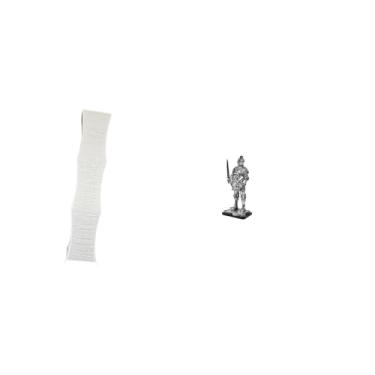 Imagem de Whtkoph Luminária de Chão Knight Paper com Cúpula Vintage, Escultura Decorativa para Sala de Estar, Luminária de Chão Criativa, Capa de Luz, Ornamento para