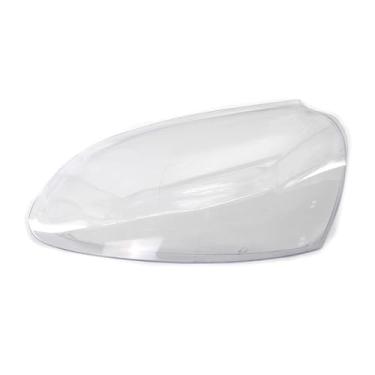 Imagem de 1 pçs capa de lente do farol dianteiro do carro auto abajur cobre habitação transparente compatível com vw golf mk5 v 5 gti 2004 2005-2009(Left)