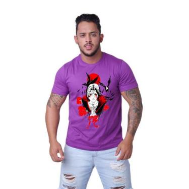 Imagem de Camiseta Masculina Naruto Personagens Anime Varias Cores Malha Premium