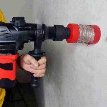 Imagem de KIMISS FCM210 Capa Protetora contra Poeira de Broca de Plástico para Martelo Elétrico - Acessório de Coleta de Poeira Com Tubo Transparente, Design Sem Costura, Cabe Em Brocas de até 250 Mm (alça