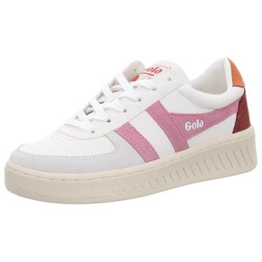 Imagem de Gola Tênis feminino Grandslam Trident, Branco/Candy/Laranja Moody, 40
