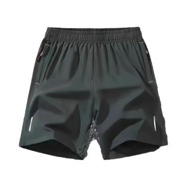 Imagem de Bermudas De Verão Para Homens Em Tamanhos Grandes, Respirável, Cintura