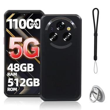 Imagem de NOUKAJU Capa para Oukitel WP62, capa protetora de TPU, antiqueda, absorção de choque, proteção abrangente, capa protetora para Oukitel WP62 (preto)