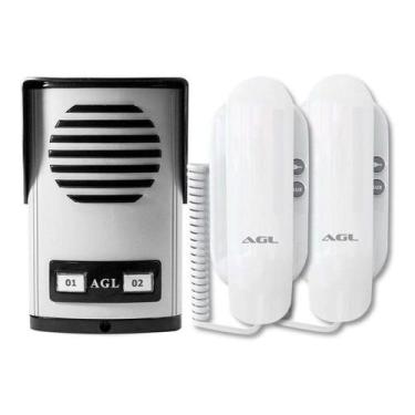 Imagem de Kit porteiro eletrônico coletivo 2 pontos agl