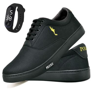 Imagem de Tênis Spatenis Masculino Leve em Lona Com Relógio Digital do 37 ao 46 