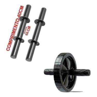 Imagem de Barra 40Cm Par + Roda/Rolinho Abdominal - Pegada