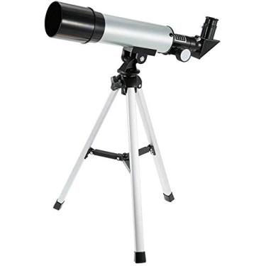 Imagem de pcagfaajmh Telescópio para crianças iniciantes adultos ao ar livre HD 90X Zoom Telescópio 360 x 50 mm espaço refrativo telescópio astronômico monocular mira de viagem com tripé