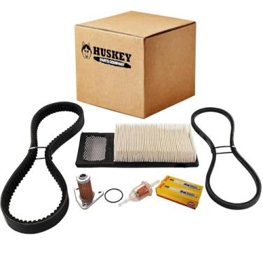 Imagem de Huskey Parts Company Kit de ajuste de carrinho de golfe para EZGO TXT 1994-2005 295/350cc modelo de 4 ciclos, correia de acionamento de embreagem, correia geradora de iniciante, filtro de ar (painel