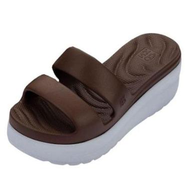 Imagem de Tamanco Feminino Anabela Medio Facil Calce Macio Zaxy Flow-Feminino