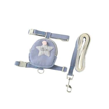 Imagem de Colete de corda de tração fofo para cães e gatos, mochila escolar