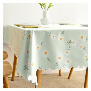 Imagem de Toalha de mesa pequena fresca rústica PVC toalha de mesa mesa de café tapete de mesa retangular (B, 120 x 160 cm)