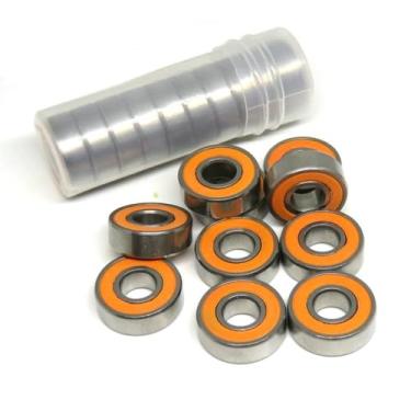 Imagem de XMGKMN 10 peças ABEC7 S696 2RS 6x15x5 mm rolamento de cerâmica híbrido para bobinas SMR696 S696C RS 2RS pequeno rolamento de esferas de cerâmica 6 * 15 * 5 rolamentos (tamanho: S688C-2OS 8x16x5mm)