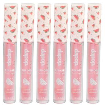 Imagem de Kit 6 Lip Oil Fruits Lips De Melancia Com Vitamina E - Dapop