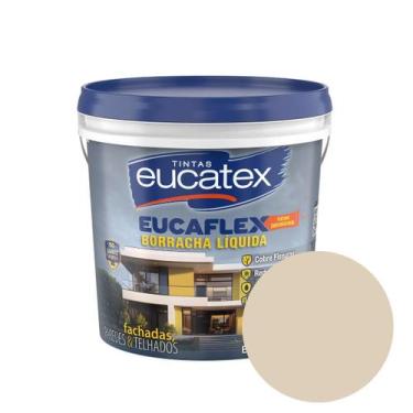 Imagem de Borracha Líquida Eucatex Fosco 4kg Impermeabilizante Areia Saara, Arei