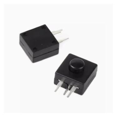 Imagem de 10 peças de luz de cabeça de lanterna 213WD 12 x 12 mm DC 30V 1A 3 pinos interruptor de botão liga/desliga WWECCQIJ