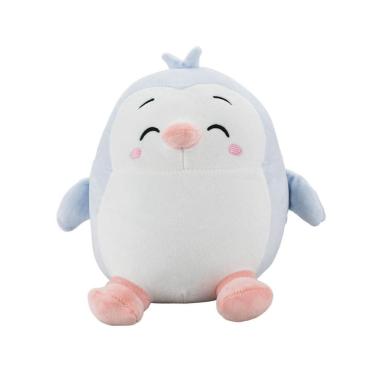 Imagem de Pinguim Feliz Azul Lenço 27 Cm - Pelúcia