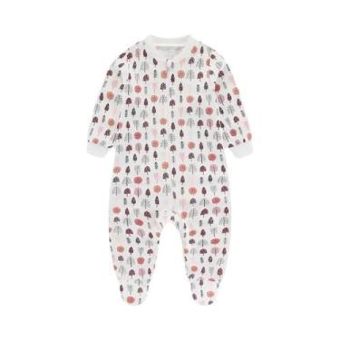 Imagem de Macacão De Manga Longa Com Zíper Para Bebês Meninos E Meninas De 0 a 1