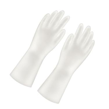 Imagem de Luvas de Limpeza Doméstica PVC Espessadas Multifuncionais para Lavagem Pratos na Cozinha e Trabalhos Domésticos com Design Ajuste Largo Respirável Tar