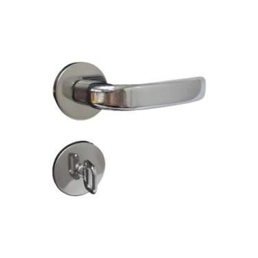 Imagem de Fechadura Stilo Roseta Cromada para Porta Banheiro - Mgm, Tamanho: WC 