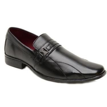 Imagem de Kit 3 Pares Sapato em Couro Social Bico Fino Exclusivo Confortável - L