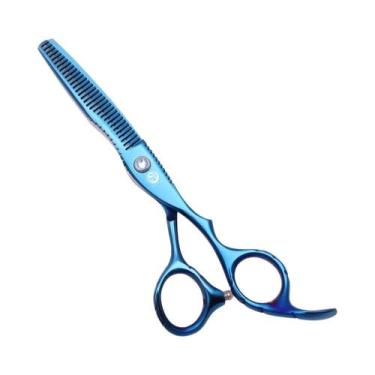 Imagem de Tesoura Profissional De Corte De Cabelo Em Aço Inoxidável Prata Para C