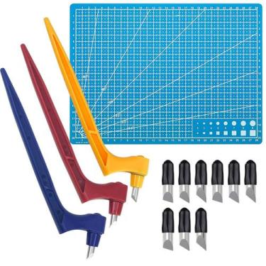 Imagem de Knife utilitário Sutekus, 13 unidades, conjunto de lâminas rotativas d